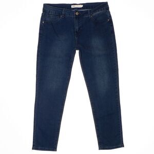 Glitz Skinny Fit Jeans Size 15 Junior Plus Blue Denim Stretch Measures 33 x 26